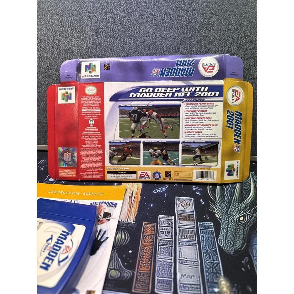 Madden 2001 Nintendo 64 Missing Box Insert